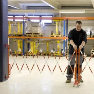 Scherengitter FLEX WAND mit Rollen
