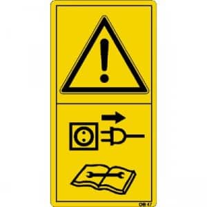 Vor Reparatur-, Wartungs- und Reinigungsarbeiten Motor abstellen und Netzstecker ziehen.