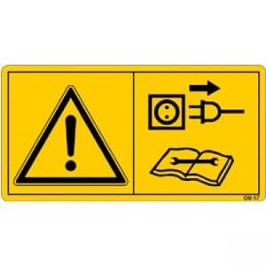 Vor Reparatur-, Wartungs- und Reinigungsarbeiten Motor abstellen und Netzstecker ziehen.