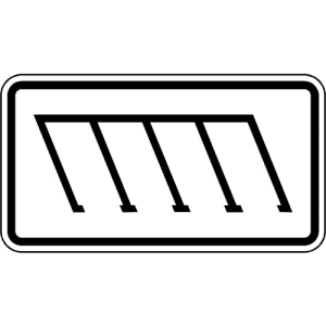 Zusatzzeichen VZ 2403 Zusatzschild Parkordnung schräg Zusatzzeichen VZ 2403