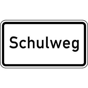 Zusatzzeichen VZ 2303 Zusatzzeichen Schulweg Zusatzschild mit VZ 2303