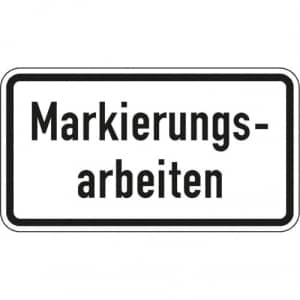 Zusatzzeichen VZ Zusatzzeichen 225 Zusatzzeichen Markierungsarbeiten Zusatzschild VZ 2114