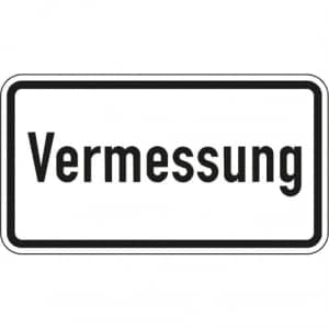 Zusatzzeichen VZ Zusatzzeichen 207 Zusatzzeichen Vermessung Zusatzschild mit VZ 2121
