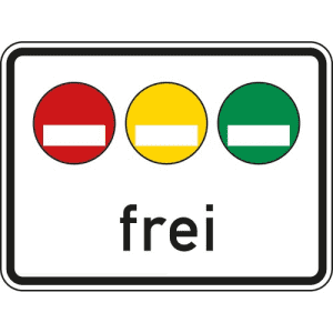 Zusatzzeichen VZ 1031-50 Zusatzschild Freistellung vom Verkehrsverbot... VZ 1031-50