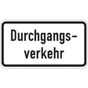 Zusatzzeichen VZ 1053-36 Zusatzschild Durchgangsverkehr Zusatzzeichen 1053-36