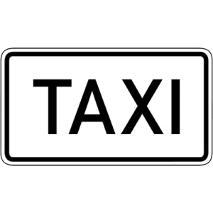 Zusatzzeichen VZ 1050-30 Zusatzzeichen Taxi Zusatzschild mit VZ 1050-30