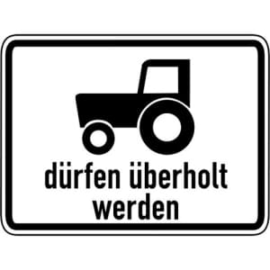 Zusatzzeichen VZ 1049-11 Zusatzzeichen Kraftfahrzeuge & Züge bis 25 km/h...