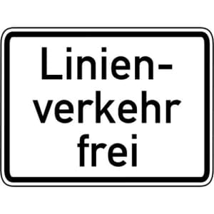 Zusatzzeichen VZ 1026-32 Zusatzzeichen Linienverkehr frei Zusatzschild VZ 1026-32