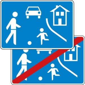 VZ 325.40 VZ 325.40 Verkehrsberuhigung Schild Spielstraße