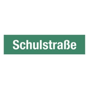 Straßennamenschild für Alu-Hohlkastenprofil Straßennamenschild für Alu-Hohlkastenprofil