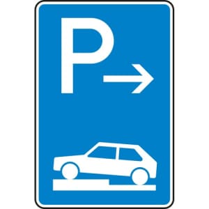 VZ 315-71 VZ 315-71 Parken auf Gehwegen Schild Anfang