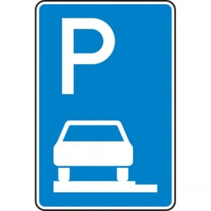 VZ 315-60 Verkehrszeichen 315-60 Parken auf Gehwegen Schild