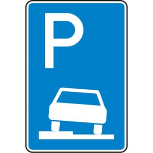 VZ 315-50 Verkehrszeichen 315-50 Parken auf Gehwegen Schild