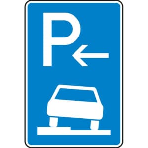 VZ 315-51 Verkehrszeichen 315-51 Parken auf Gehwegen Schild Anfang