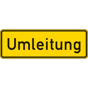 VZ 457.1 VZ 457.1 - Umleitungsankündigung Schild