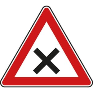 VZ 102 VZ 102 - Verkehrsschild Kreuzung oder Einmündung
