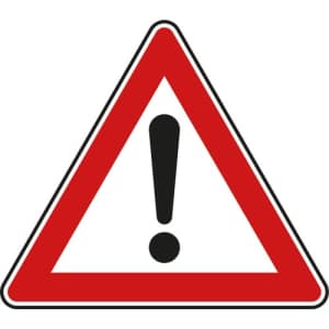 VZ 101 VZ 101 - Verkehrsschild Allgemeine Gefahrenstelle