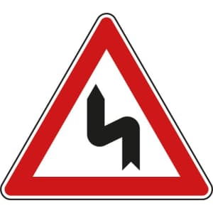 VZ 105-10 VZ 105-10 - Verkehrsschild Doppelkurve links