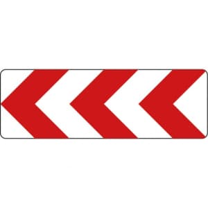 VZ 626-10 / VZ 626-11 / VZ 626-12 / VZ 626-13 VZ 625-10 Richtungstafeln in Kurven linksweisend