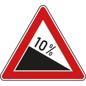 VZ 108 VZ 108: Verkehrsschild Gefälle
