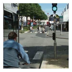 Verkehrsspiegel für Radfahrer CYCLOMIR - Überprüfung von 2 Richtungen