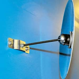 Verkehrsspiegel für Privatausfahrten - Überprüfung von 2 Richtungen