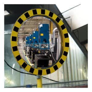 Industriespiegel gelb/schwarz - Überprüfung von 2 Richtungen