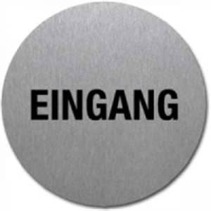 Textschild - Eingang (rund) Typ 2
