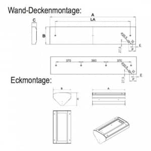 Anti-Vandalen-Leuchte AVL-LUX PREMIUM (Wand-/Deckenaufbau)