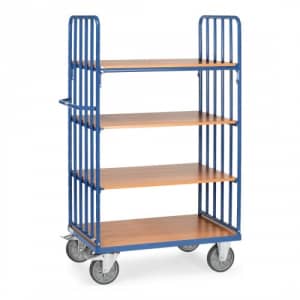 Etagenwagen mit 4 Böden und Streben - Gesamthöhe 1800 mm - Tragkraft 500 kg