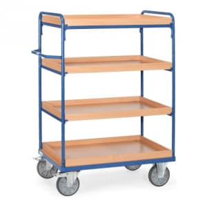 Etagenwagen mit 4 Kästen - Tragkraft 500 / 600 kg