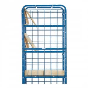 Etagenwagen mit faltbaren Böden und Drahtgitterwänden - Tragkraft 500 kg
