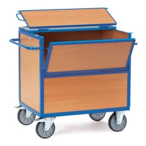 Holzkastenwagen mit Deckel - Tragkraft 600 kg