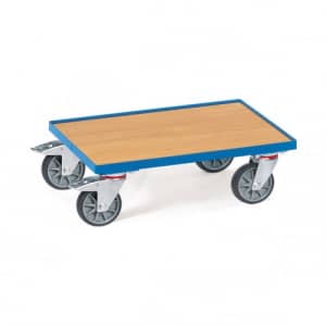 Eurokasten-Roller mit Holzbodenplatte und Rand - Tragkraft 250 kg