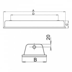 EX-Wannenleuchte X-LUX TOP ECO (Wand-/Deckenaufbau)