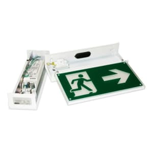 Rettungszeichenleuchte FRANKFURT Maxi (Deckenaufbau), 7L-Schutzlicht