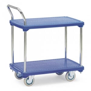 Kunststoffplattenwagen mit 2 Böden - Tragkraft 200 kg