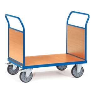 Doppel-Stirnwandwagen mit Holzwänden - Tragkraft 500 / 600 kg