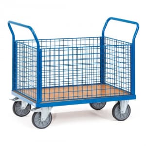 Vierwandwagen mit Drahtgitterwänden - Tragkraft 500 / 600 kg