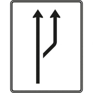 VZ 541-20 Aufweitungstafel - Schild mit Verkehrszeichen 541-20