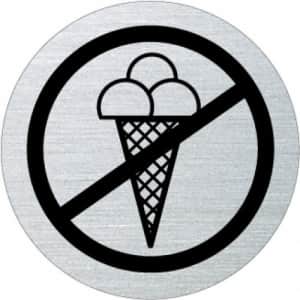 Piktogramm - Eisverbot Motiv 1 (rund, mit Rand)