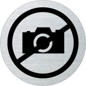 Piktogramm - Fotografieren verboten (rund, mit Rand)