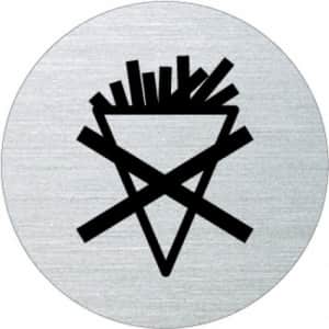Piktogramm - Essen verboten (rund, ohne Rand)