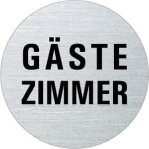 Textschild - Gästezimmer (rund)