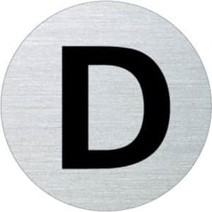 Textschild - D (rund)