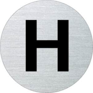 Textschild - H (rund)