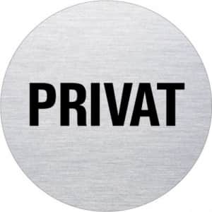 Textschild - Privat (rund) Typ 1