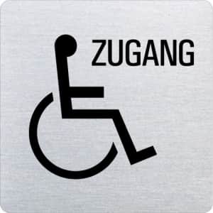 Piktogramm - Behindertengerechter Zugang (ecken abgerundet )