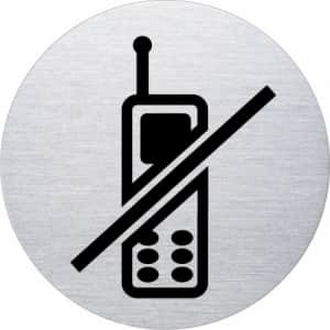 Piktogramm - Handys verboten (rund, ohne Rand - Motiv 2)