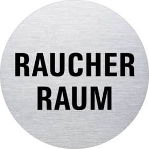Textschild - Raucherraum (rund)